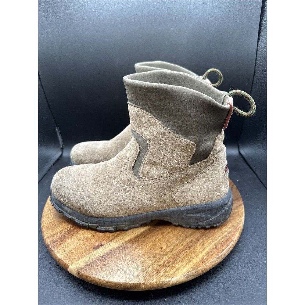 L.L.Bean Chelsea Boots Women's Size 9.5 Beige Thinsulate Pull-On Ankle
